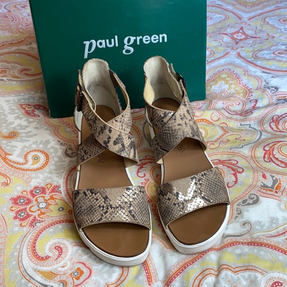 Paul Green Shoes - Paul Green • Cheryl Wedge Sisal Platin